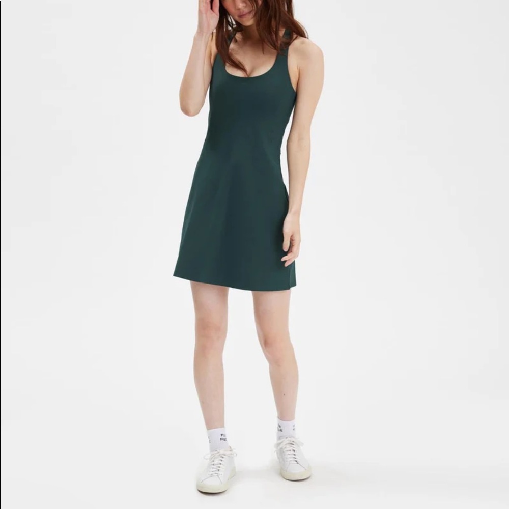 Girlfriend collective Paloma dress sz L moss
